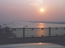 揚子江の夕日
