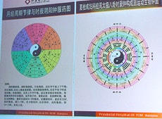 夏教授室の太極図