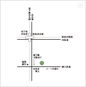 市兵衛薬局（四条烏丸店）マップ