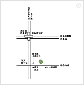 市兵衛薬局（四条烏丸店）マップ